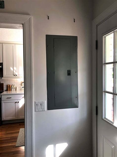 how to hide electrical box|hiding electrical panel ideas.